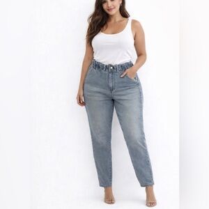 Fashion to Figure Light Blue Denim Overalls Removable Straps